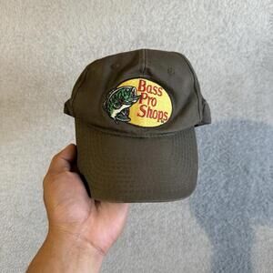 Bass Pro Shops Adjustable Cap Olive Green One Size Vtg